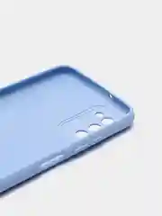 Голубой чехол Samsung Galaxy A03s силиконовый