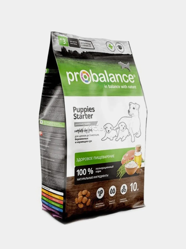 Сухой корм Probalance "Starter" для щенков всех пород с 3 недель до 3 месяцев, 10 кг