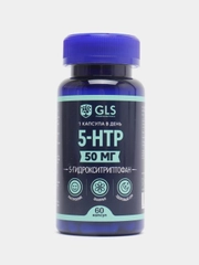 БАД к пище GLS Pharmaceuticals 5-HTP с экстрактом шафрана капсулы по 400 мг №60