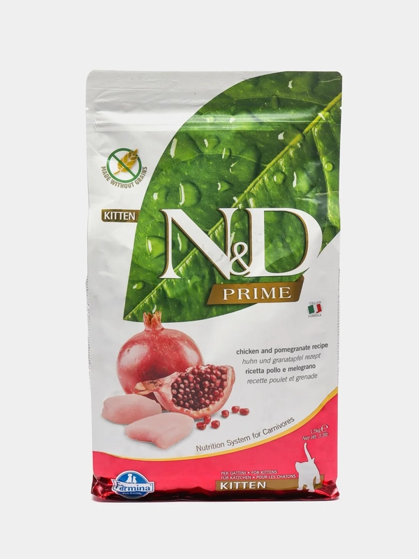 Корм сухой Farmina N&D "Курицей и гранат", для котят и беременных кошек, 1,5 кг