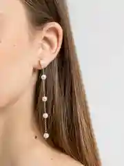 Белый женские серьги с имитацией жемчуга