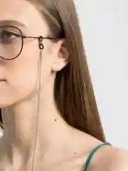 Серебряный цепочка для очков