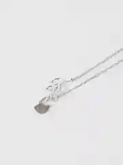 Серебряный цепочка на шею с подвеской "Птичка на веточке"