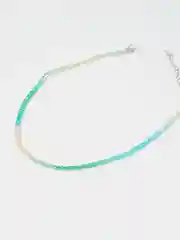 Бирюзовый ожерелье-чокер из бисера