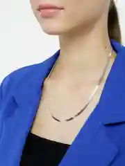 Серебряный цепь "Плоский снейк"