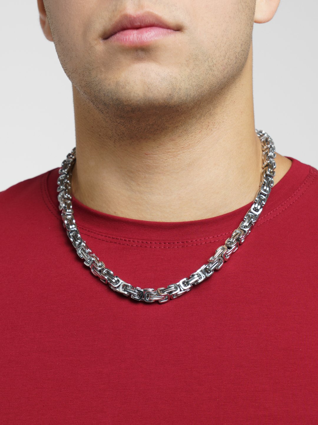 Цепь мужская на шею, нержавеющая сталь купить по цене 716 ₽ винтернет-магазине KazanExpress