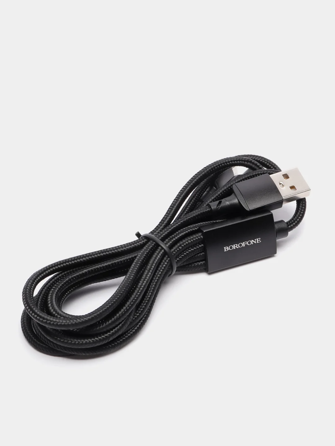 Черный зарядный USB кабель 4 в 1 BOROFONE BX72, Type-C/Lightning /Micro, 2 A, 1 м