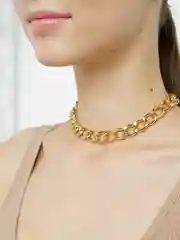Золотой массивная цепь в стиле Old Money