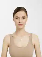 Белый парная подвеска, цепочка на шею с мишкой и замком