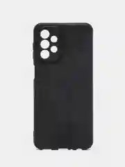Черный силиконовый чехол для Samsung Galaxy A23, однотонный, с защитой камеры