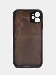 Тёмно-бордовый чехол с рисунком на Apple iPhone 11 (Айфон 11)