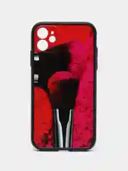 Розовый чехол с рисунком на Apple iPhone 11 (Айфон 11)