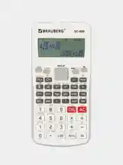 Калькулятор инженерный двухстрочный Brauberg Sc-880-n, 417 функций, 10+2 разрядов, белый