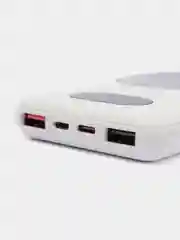 Белый power Bank More Choice PB70S, 10 000 мАч, 3 USB с быстрой зарядкой 3.0A