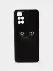 Шоколадный силиконовый чехол на Xiaomi Redmi 10 / Сяоми Редми 10 прозрачный с рисунком, защита камеры