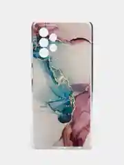 Ледяной силиконовый чехол на Samsung Galaxy A52/A52s / Самсунг А52/A52s прозрачный, с рисунком