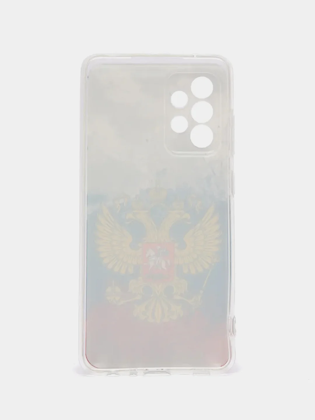 Синий силиконовый чехол на Samsung Galaxy A52/A52s / Самсунг А52/A52s прозрачный, с рисунком