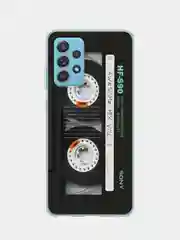 Хром силиконовый чехол на Samsung Galaxy A52/A52s / Самсунг А52/A52s прозрачный, с рисунком