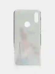 Тёмно-серый силиконовый чехол на Honor 8A/8A Pro/Huawei Y6 2019/Y6s / Хонор 8А прозрачный, с рисунком