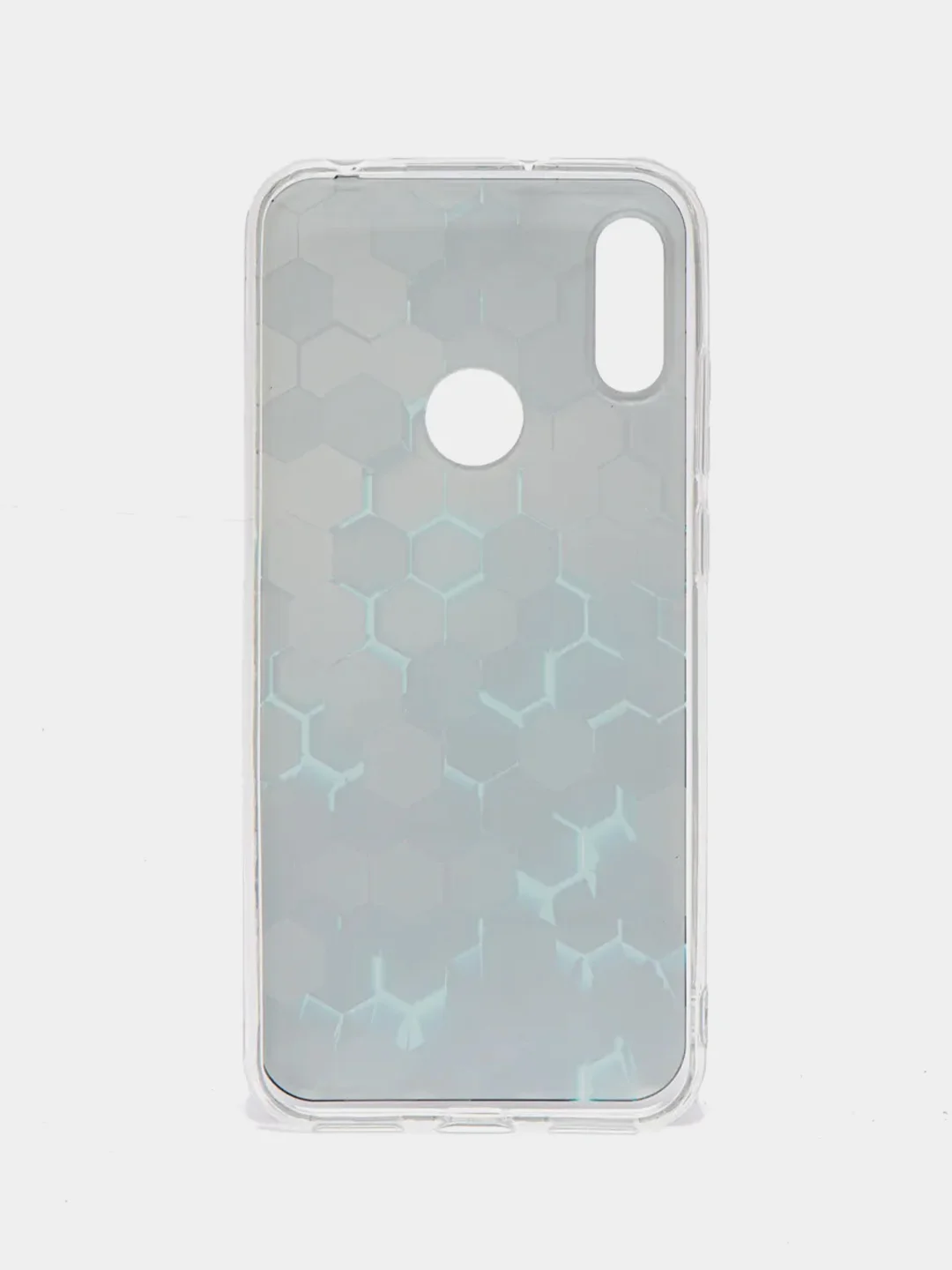 Бирюзовый силиконовый чехол на Honor 8A/8A Pro/Huawei Y6 2019/Y6s / Хонор 8А прозрачный, с рисунком