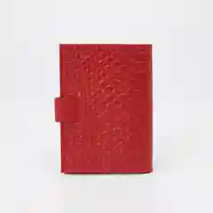 Алый обложка для автодокументов, кожаная