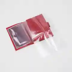 Алый обложка для автодокументов, кожаная