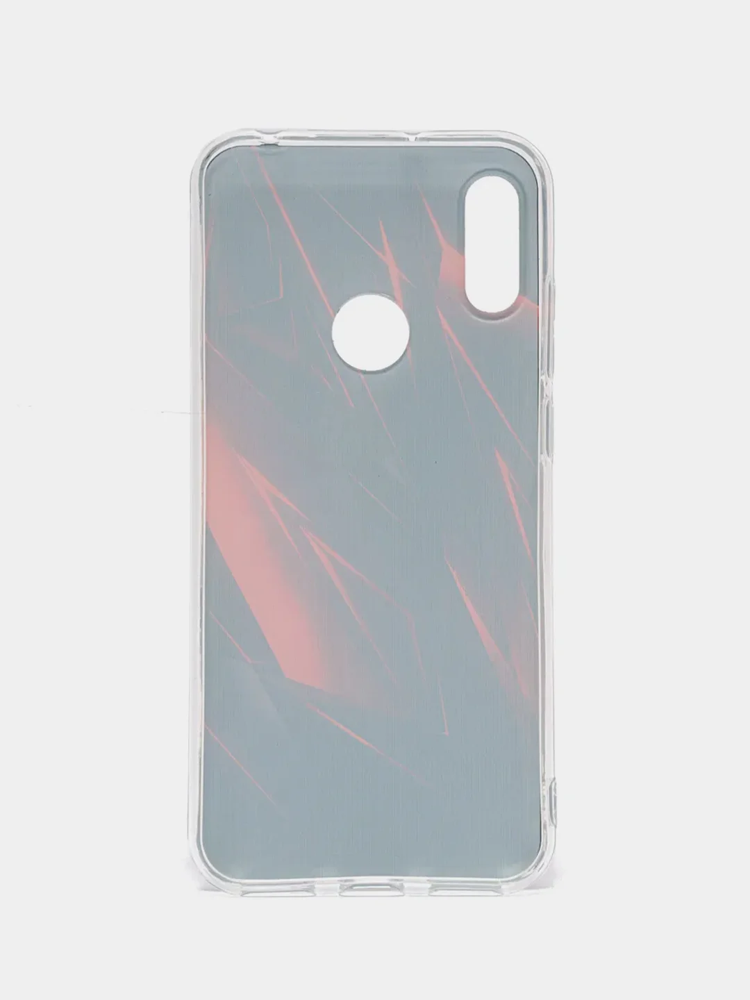 Красный силиконовый чехол на Honor 8A/8A Pro/Huawei Y6 2019/Y6s / Хонор 8А прозрачный, с рисунком