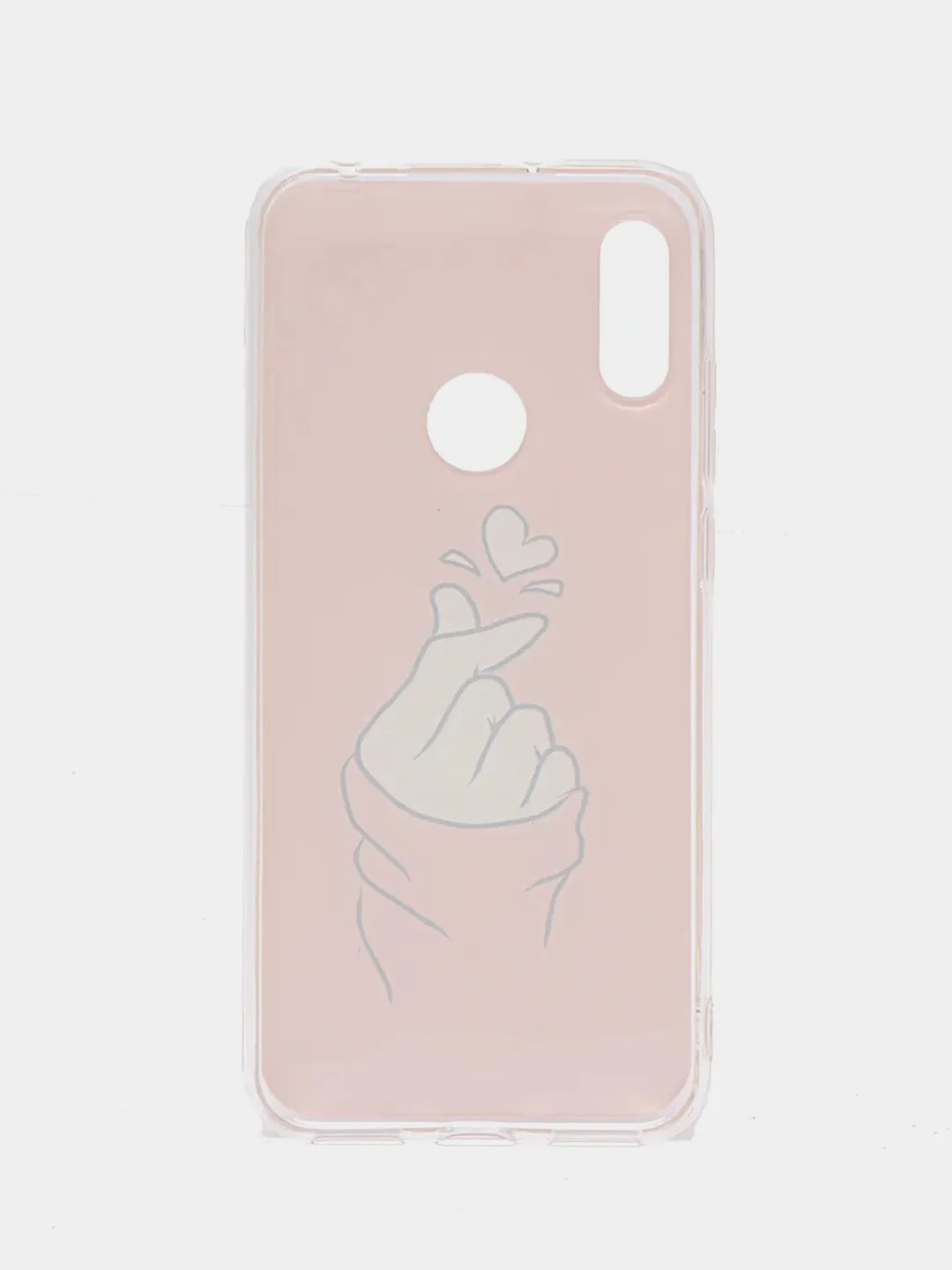 Пастельно-коралловый силиконовый чехол на Honor 8A/8A Pro/Huawei Y6 2019/Y6s / Хонор 8А прозрачный, с рисунком