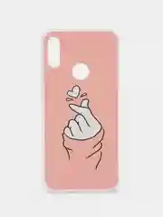 Пастельно-коралловый силиконовый чехол на Honor 8A/8A Pro/Huawei Y6 2019/Y6s / Хонор 8А прозрачный, с рисунком
