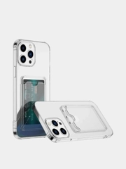 Противоударный чехол с карманом для карт для iPhone 13, 13 Pro, 12, 12PRO, 11, XR, SE