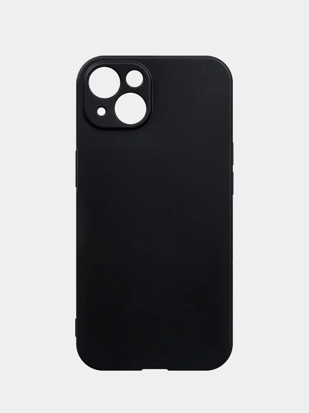 Матовый чехол для iPhone 13, черный, TPU, 1.0 мм