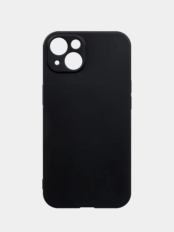 Матовый чехол для iPhone 13, черный, TPU, 1.0 мм