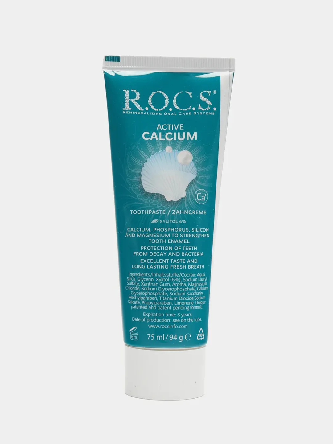 Зубная паста ROCS "Активный кальций", 94 г