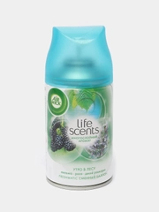 Освежитель воздуха в сменных аэрозольных баллонах Air Wick Freshmatic Life Scents: "Утренний лес" 250мл