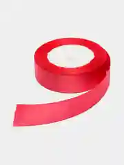 Кораллово-розовый лента атласная, 25 мм, 22 метра, 1 рулон