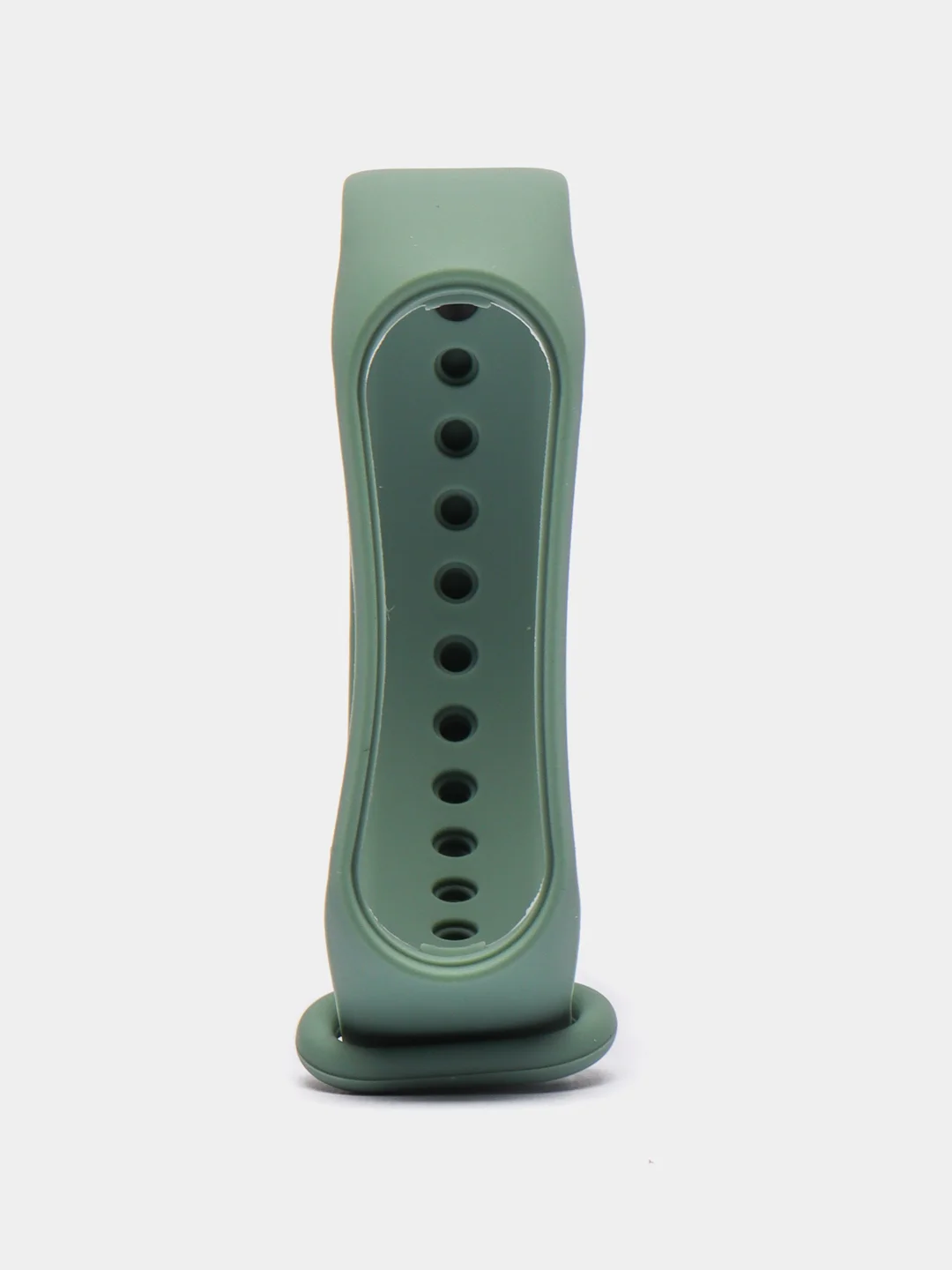 Зелёный хаки ремешок силиконовый для Xiaomi Mi Band 7, Сяоми Ми Банд 7