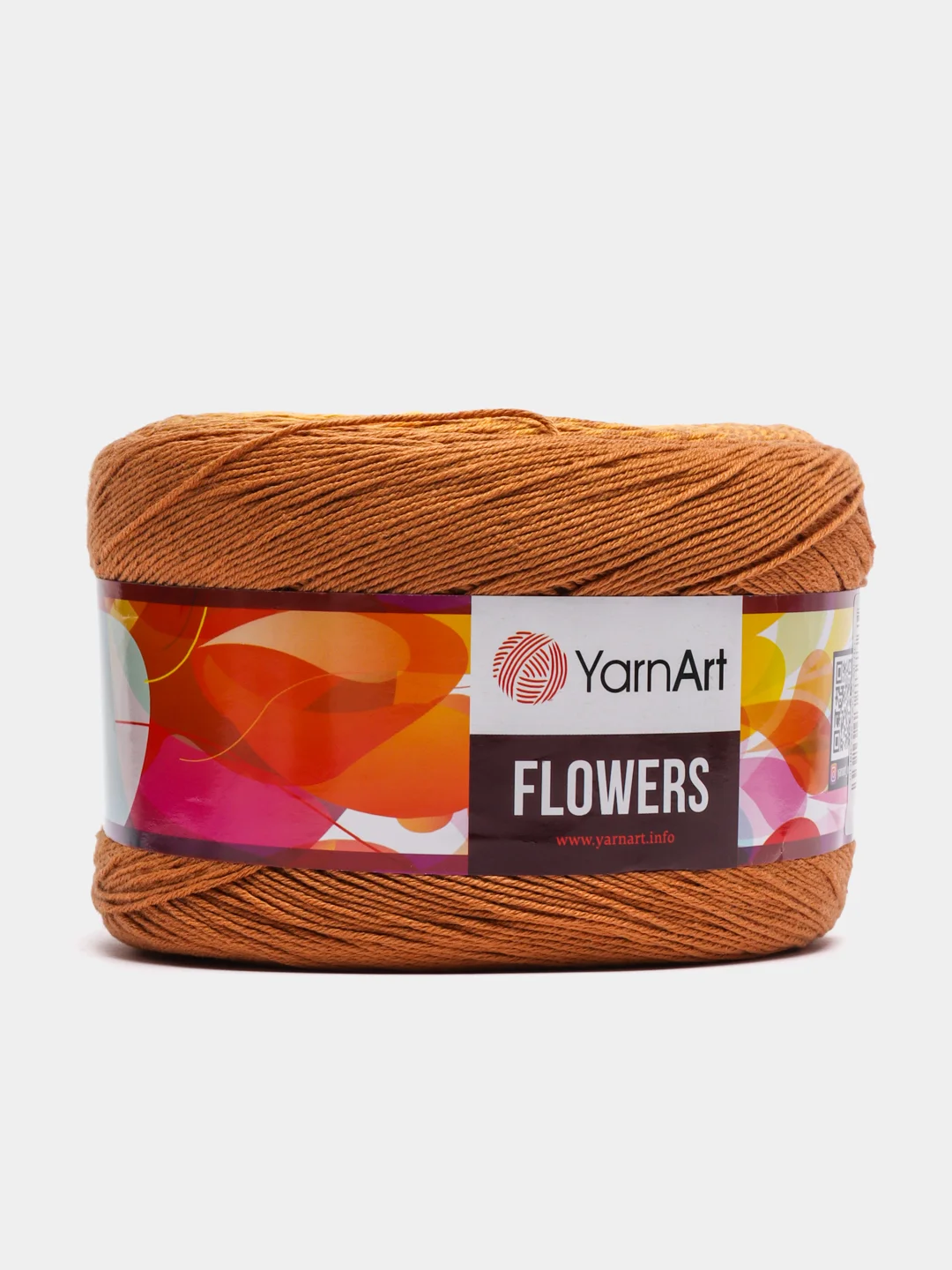 Медный пряжа YarnArt Flowers 55% Хлопок 45% Полиакрил 250г 1000м, 1 моток