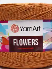 Медный пряжа YarnArt Flowers 55% Хлопок 45% Полиакрил 250г 1000м, 1 моток