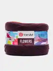 Марсала пряжа YarnArt Flowers 55% Хлопок 45% Полиакрил 250г 1000м, 1 моток