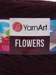 Марсала пряжа YarnArt Flowers 55% Хлопок 45% Полиакрил 250г 1000м, 1 моток