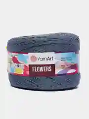 Синий пряжа YarnArt Flowers 55% Хлопок 45% Полиакрил 250г 1000м, 1 моток