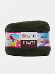 Зелёный хаки пряжа YarnArt Flowers 55% Хлопок 45% Полиакрил 250г 1000м, 1 моток