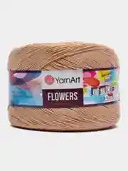 Бежевый пряжа YarnArt Flowers 55% Хлопок 45% Полиакрил 250г 1000м, 1 моток
