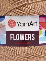 Бежевый пряжа YarnArt Flowers 55% Хлопок 45% Полиакрил 250г 1000м, 1 моток
