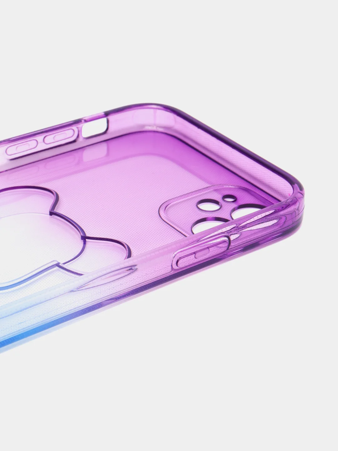 Лавандовый чехол на iPhone айфон 11 Pro Max, силиконовый чехол с принтом мишка KAWS