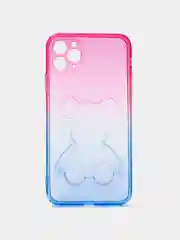 Конфетный чехол на iPhone айфон 11 Pro Max, силиконовый чехол с принтом мишка KAWS