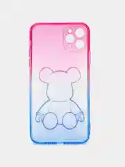 Конфетный чехол на iPhone айфон 11 Pro Max, силиконовый чехол с принтом мишка KAWS