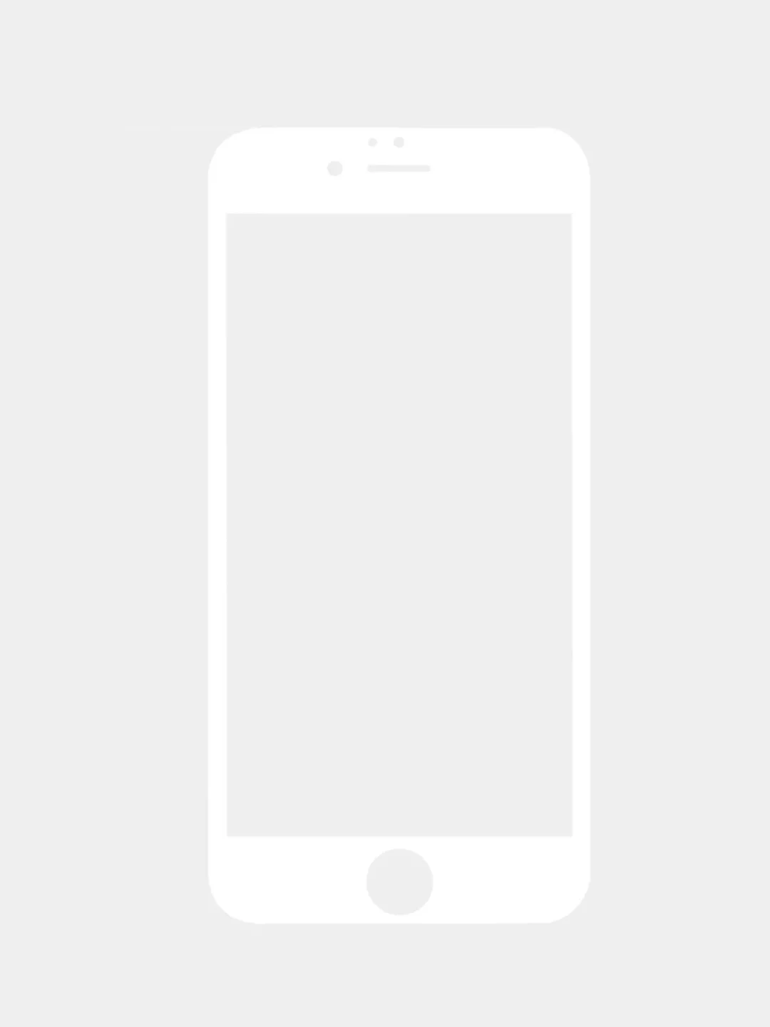 Защитное стекло для iPhone 8 Plus, 7 Plus, белый