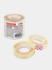Клейкие ленты канцелярские BRAUBERG, 4 штуки