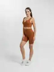 Терракотовый женский спортивный костюм для фитнеса